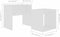 vidaXL - Salontafelset - 48x30x45 - cm - bewerkt - hout - wit