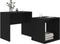 vidaXL - Salontafelset - 48x30x45 - cm - bewerkt - hout - zwart