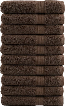 vidaXL - Saunadoeken - SOLUND - 10 - st - 600 - g/m² - 80x200 - cm - bruin