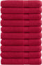 vidaXL - Saunadoeken - SOLUND - 10 - st - 600 - g/m² - 80x200 - cm - rood