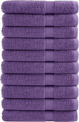 vidaXL - Saunadoeken - SOLUND - 10 - st - 600 - g/m² - 80x200 - cm - paars