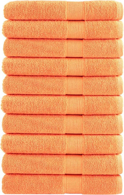 vidaXL - Saunadoeken - SOLUND - 10 - st - 600 - g/m² - 80x200 - cm - oranje
