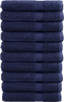 vidaXL - Saunadoeken - SOLUND - 10 - st - 600 - g/m² - 80x200 - cm - marineblauw