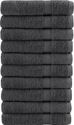 vidaXL - Saunadoeken - SOLUND - 10 - st - 600 - g/m² - 80x200 - cm - antracietkleur