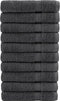 vidaXL - Saunadoeken - SOLUND - 10 - st - 600 - g/m² - 80x200 - cm - antracietkleur