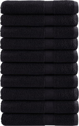 vidaXL - Saunadoeken - SOLUND - 10 - st - 600 - g/m² - 80x200 - cm - zwart