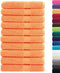 vidaXL - Saunadoeken - SOLUND - 10 - st - 600 - g/m² - 80x200 - cm - oranje