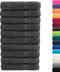 vidaXL - Saunadoeken - SOLUND - 10 - st - 600 - g/m² - 80x200 - cm - antracietkleur