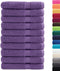 vidaXL - Saunadoeken - SOLUND - 10 - st - 600 - g/m² - 80x200 - cm - paars