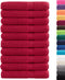 vidaXL - Saunadoeken - SOLUND - 10 - st - 600 - g/m² - 80x200 - cm - rood