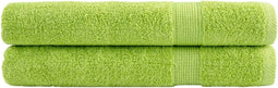 vidaXL - Saunadoeken - SOLUND - 2 - st - 600 - g/m² - 80x200 - cm - appelgroen