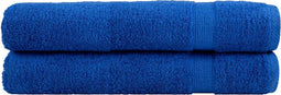 vidaXL - Saunadoeken - SOLUND - 2 - st - 600 - g/m² - 80x200 - cm - blauw
