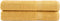 vidaXL - Saunadoeken - SOLUND - 2 - st - 600 - g/m² - 80x200 - cm - goudkleurig
