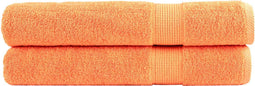 vidaXL - Saunadoeken - SOLUND - 2 - st - 600 - g/m² - 80x200 - cm - oranje