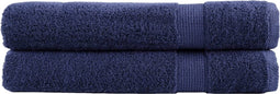 vidaXL - Saunadoeken - SOLUND - 2 - st - 600 - g/m² - 80x200 - cm - marineblauw