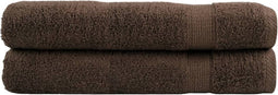 vidaXL - Saunadoeken - SOLUND - 2 - st - 600 - g/m² - 80x200 - cm - bruin