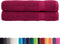 vidaXL - Saunadoeken - SOLUND - 2 - st - 600 - g/m² - 80x200 - cm - bordeauxrood