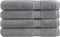 vidaXL - Saunadoeken - SOLUND - 4 - st - 600 - g/m² - 80x200 - cm - grijs
