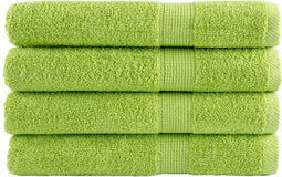 vidaXL - Saunadoeken - SOLUND - 4 - st - 600 - g/m² - 80x200 - cm - appelgroen