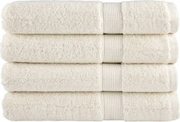 vidaXL - Saunadoeken - SOLUND - 4 - st - 600 - g/m² - 80x200 - cm - crèmekleurig