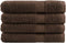vidaXL - Saunadoeken - SOLUND - 4 - st - 600 - g/m² - 80x200 - cm - bruin