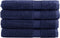 vidaXL - Saunadoeken - SOLUND - 4 - st - 600 - g/m² - 80x200 - cm - marineblauw