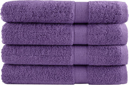 vidaXL - Saunadoeken - SOLUND - 4 - st - 600 - g/m² - 80x200 - cm - paars
