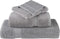 vidaXL - Saunadoeken - SOLUND - 4 - st - 600 - g/m² - 80x200 - cm - grijs