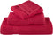 vidaXL - Saunadoeken - SOLUND - 4 - st - 600 - g/m² - 80x200 - cm - rood