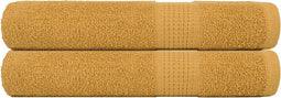 vidaXL - Saunahanddoeken - 2 - st - 80x200 - cm - 360 - g/m² - 100% - katoen - goudkleurig