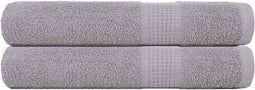 vidaXL - Saunahanddoeken - 2 - st - 80x200 - cm - 360 - g/m² - 100% - katoen - grijs