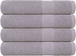 vidaXL - Saunahanddoeken - 4 - st - 80x200 - cm - 360 - g/m² - 100% - katoen - grijs