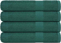 vidaXL - Saunahanddoeken - 4 - st - 80x200 - cm - 360 - g/m² - 100% - katoen - groen
