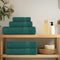 vidaXL - Saunahanddoeken - 4 - st - 80x200 - cm - 360 - g/m² - 100% - katoen - groen