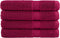vidaXL - Saunahanddoeken - SOLUND - 4 - st - 600 - g/m² - 80x200 - cm - bordeaux