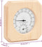 vidaXL Saunaset 2-in1 hygrothermograaf en zandloper massief grenenhout