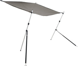vidaXL - Schaduwdoek - T-top - 170x170x(115-183) - cm - antracietgrijs