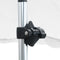 vidaXL - Schaduwdoek - T-top - 170x170x(115-183) - cm - wit