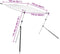 vidaXL - Schaduwdoek - T-top - 170x170x(115-183) - cm - wit