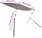 vidaXL - Schaduwdoek - T-top - 170x208x(115-183) - cm - antracietkleurig