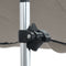 vidaXL - Schaduwdoek - T-top - 170x208x(115-183) - cm - antracietkleurig