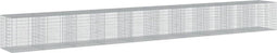 vidaXL - Schanskorf - 1000x100x100 - cm - gegalvaniseerd - ijzer - zilverkleurig