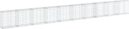 vidaXL - Schanskorf - 1000x50x100 - cm - gegalvaniseerd - ijzer - zilverkleurig