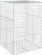 vidaXL - Schanskorf - 100x100x150 - cm - gegalvaniseerd - ijzer - zilverkleurig