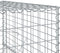 vidaXL - Schanskorf - 100x100x150 - cm - gegalvaniseerd - ijzer - zilverkleurig