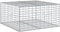 vidaXL - Schanskorf - 100x100x50 - cm - gegalvaniseerd - ijzer - zilverkleurig