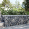 vidaXL - Schanskorf - 100x100x50 - cm - gegalvaniseerd - ijzer - zilverkleurig