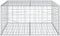 vidaXL - Schanskorf - 100x100x50 - cm - gegalvaniseerd - ijzer - zilverkleurig