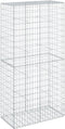 vidaXL - Schanskorf - 100x50x200 - cm - gegalvaniseerd - ijzer - zilverkleurig