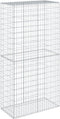 vidaXL - Schanskorf - 100x50x200 - cm - gegalvaniseerd - ijzer - zilverkleurig